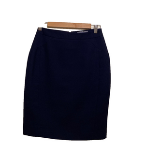 REISS NAVY WOOL BLEND SKIRT . Size 2
